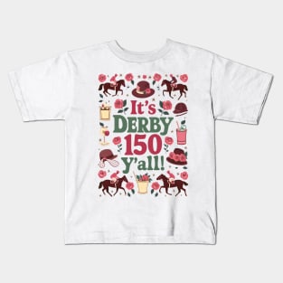 It's Derby 150 Y'all Aesthetic Kids T-Shirt